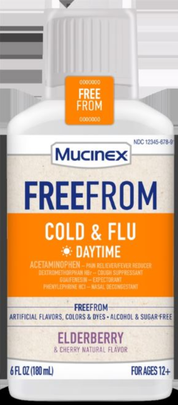 MUCINEX® Free From Cold and Flu Daytime - Elderberry (Discontinued)
